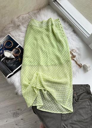 Легкая юбка миди на подкладе glassons