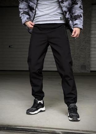 Штани softshell 'basic' чорні теплі