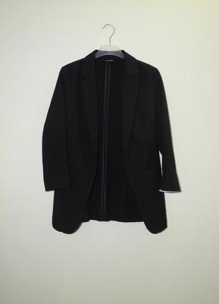 Приталенный cтильный классический черный пиджак tally weijl2 фото