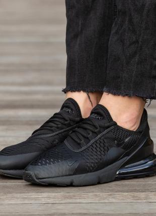 Женские кроссовки nike air max 270 black 37-38-39-417 фото