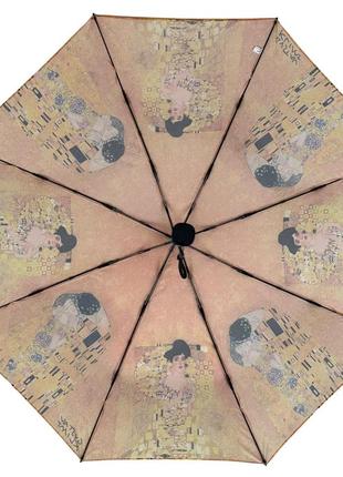 Жіноча автоматична парасоля за мотивами картин клімта "золота адель" на 8 спиць від feeling rain, 023609-13 фото