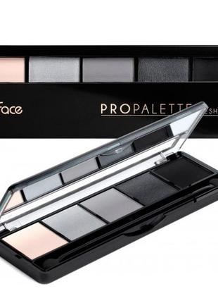 Тени для век 5-цветные topface "pro palette eyeshadow" 14