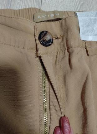 Брюки штани карго пісочного кольору amisu6 фото