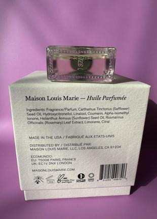 Парфюмированное масло maison louis marie no.13 nouvelle vague perfume oil3 фото