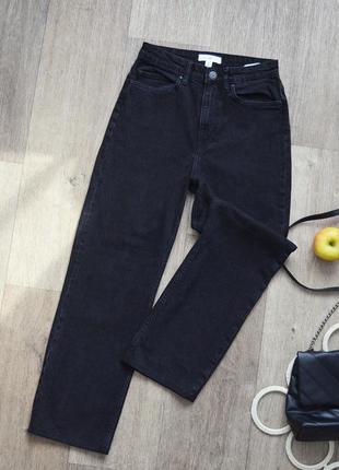 Великолепные мом джинсы h&amp;m, посадка высокая, едва тянутся1 фото