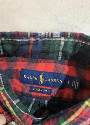 Polo ralph lauren мужская фланелевая рубашка4 фото