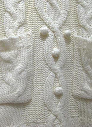 Молочное вязаное мягенькое платье atmosphere5 фото