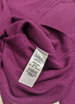 Джемпер кашемір вовна ягідний унісекс светр8 фото