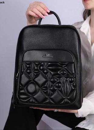 Стильний повсякденний жіночий рюкзак еко-шкіра шкіряний жіночий рюкзак кожаний класичний рюкзак1 фото
