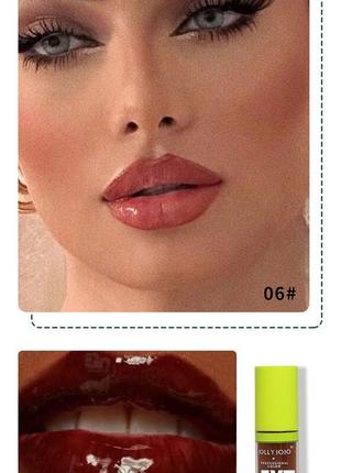Блеск-масло для губ jolly jojo professional makeup fyt oil lip drip 06 black chocolate 4 мл6 фото