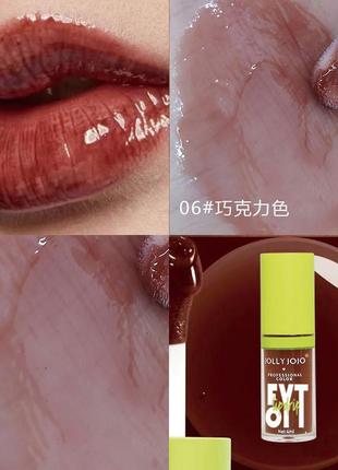 Блеск-масло для губ jolly jojo professional makeup fyt oil lip drip 06 black chocolate 4 мл4 фото