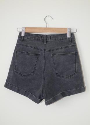 Темно-серые джинсовые шорты tally weijl9 фото