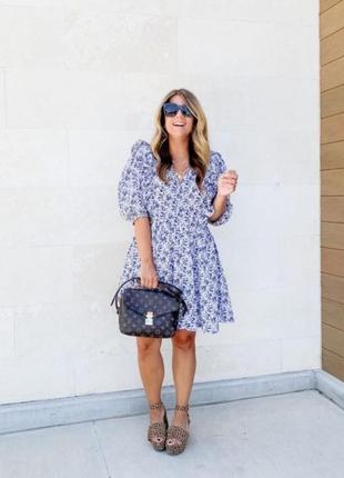 Сукня паття в квітковий принт h&m