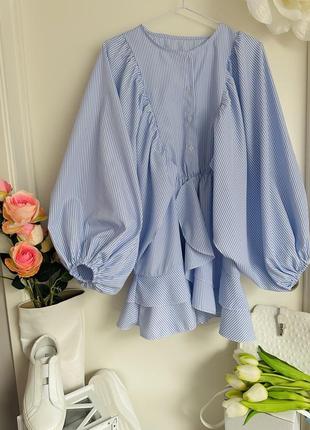 Эксклюзивная блуза с пышными рукавами10 фото