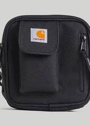 Сумка carhartt черная, мессенджер carhartt, барсетка кархарт, сумка через плечо вместительная
