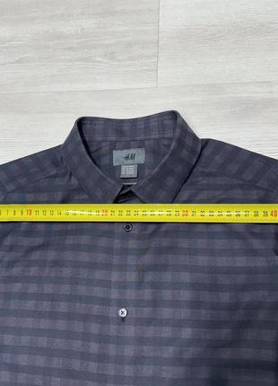 H&amp;m мужская легкая красивая качественная рубашка кэжуал клетка4 фото