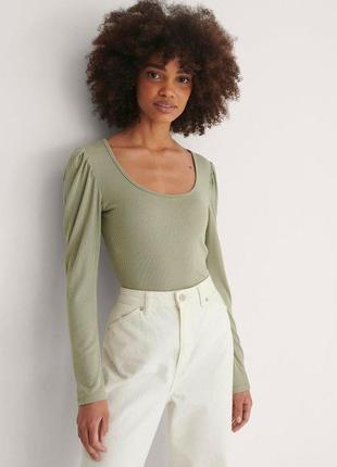 Логслів топ zara з рукавами буф
