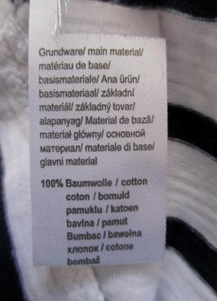Тонка бавовняна трикотажна блузка лонгслів в смужку tcm tchibo8 фото
