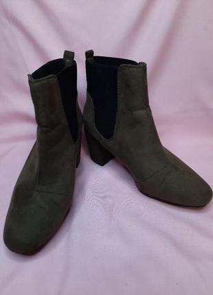 Осенние женские ботинки челси ботинки wide fit р.39