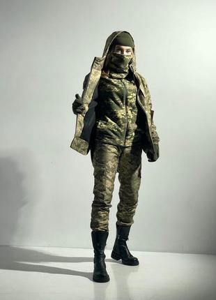 Костюм жіночий армійський фліс мультикам і піксель6 фото