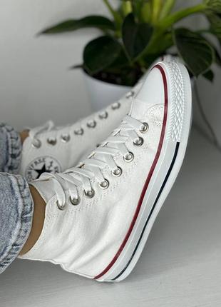 Converse кроссовки женские, белые3 фото