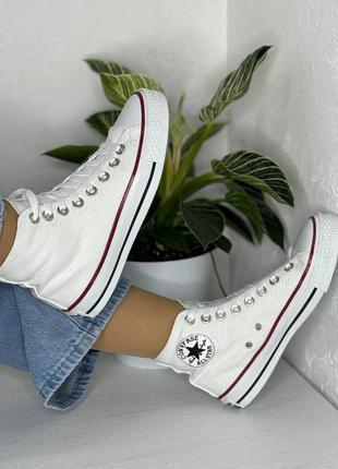 Converse кроссовки женские, белые2 фото