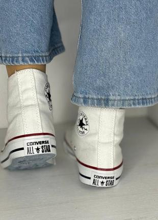 Converse кроссовки женские, белые5 фото