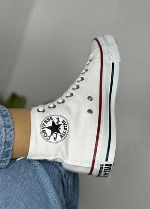 Converse кроссовки женские, белые4 фото