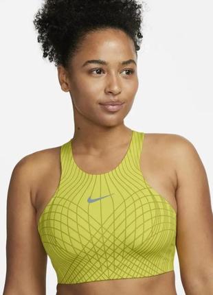 Спортивный топ женский nike dri-fit swoosh hn оригинал1 фото