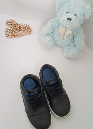 Стильні черевики,кеди на хлопчика lacoste 🐊10 фото