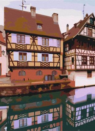 Картина по номерам 40х50 на деревянном подрамнике "французский страсбург" bs52623