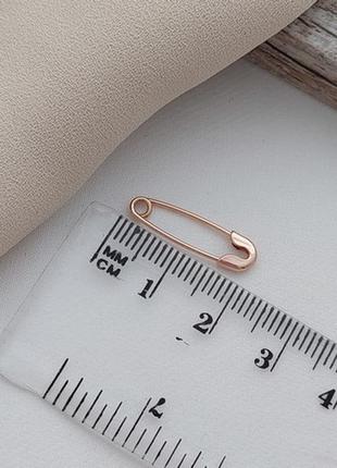 Брошка шпилька золота гладка без каменів9 фото