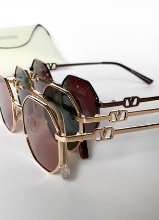 Сонцезахисні окуляри коричневі в металі поляризовані полароид uv400 очки5 фото