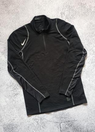 Спортивный компрессионный лонгслив термо кофта рашгард nike pro jordan under armour (m/l)2 фото