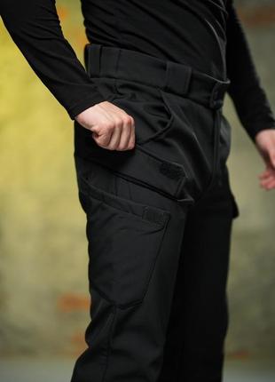 Теплі штани soft shell peak колір мультикам, піксель, чорний, ...5 фото