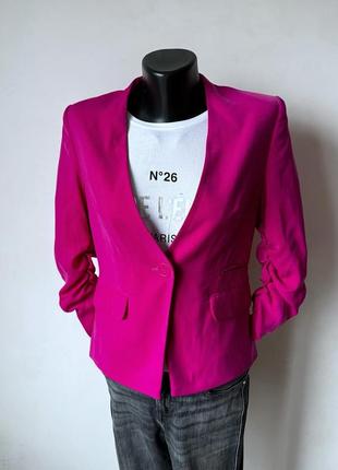 Малиновый пиджак жакет bodyflirt розовый1 фото