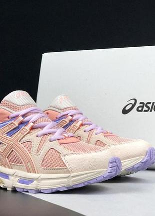Кросівки asics gel-kahana 8 жіночі, кросівки асікс гел кахана шкіряні в сітку asics gel kahana рожеві
