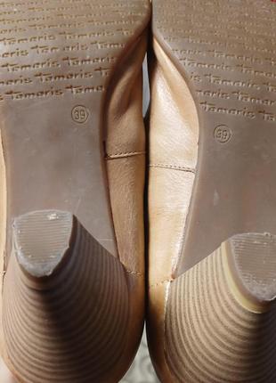 Качественные стильные брендовые кожаные туфли Tamaris8 фото