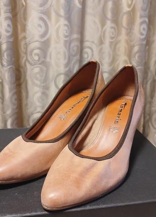 Якісні стильні брендові шкіряні туфлі tamaris1 фото