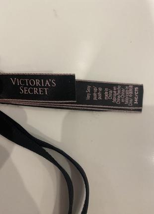 Бюстгальтер push-up victoria's secret 394-726 75 с чорний з бежевим3 фото