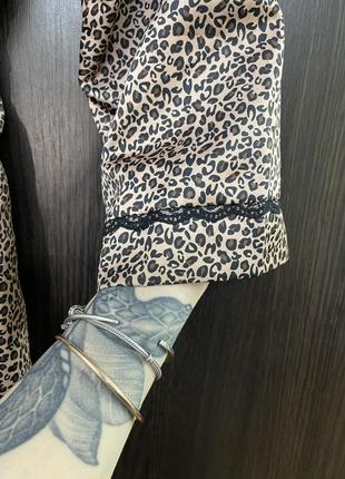 Пеньюар халат леопардовый принт4 фото