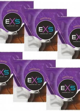 Презервативи exs chocolate зі смаком та запахом шоколаду 6 шт