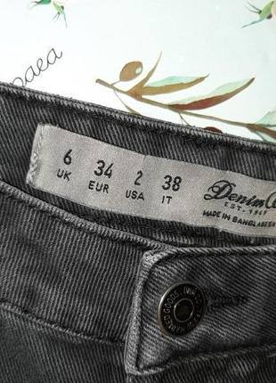 🎁1+1=3 крутые джинсовые шорты с кружевом denim co оригинал, размер 42 - 446 фото
