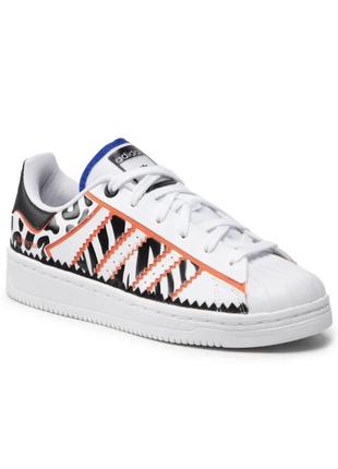 Adidas originals superstar ot tech w fwht/cblk/tora gw0523 36,5 размер4 фото