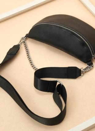 Женская кожаная сумка клатч кожаный слинг из кожи4 фото