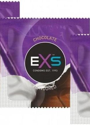 Презервативы exs chocolate со вкусом и запахом шоколада 3 шт