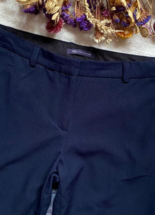 Класичні завужені брюки темно-синього кольру, классические зауженные брюки тёмно-синего цвета2 фото