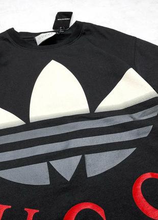 Шикарна стильна футболка з брендовим logo з колаборації з adidas3 фото