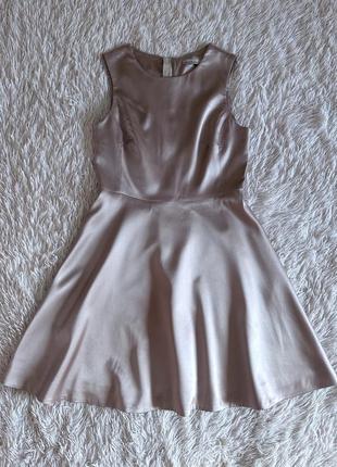 Нежное атласное платье karen millen3 фото