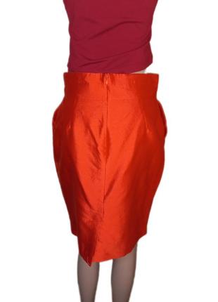 Шелковая юбка средней длины reiss3 фото